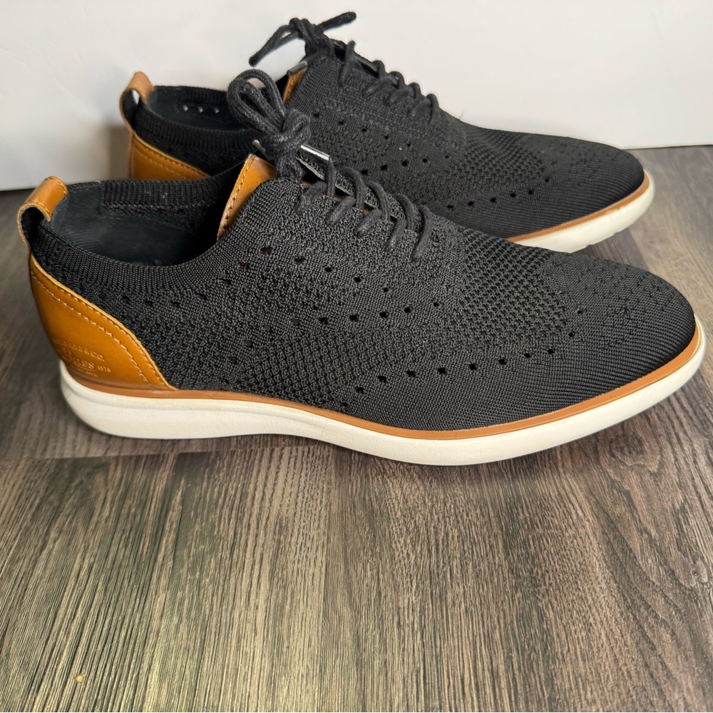 G.H. Bass & Co. Men's Black/Tan Knit 713211X41A Casual Dress Shoes 8 - Picture 4 of 10